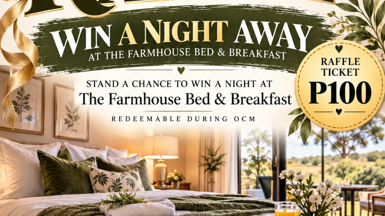 ONE NIGHT STAY AT THE FARMHOUSE BED & BREAKFAST 